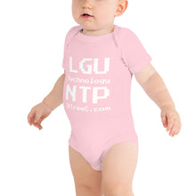 Load image into Gallery viewer, Bitcoin Baby one piece: &quot;Lumber Go Up Technology - Nakamoto Tree Project&quot;
