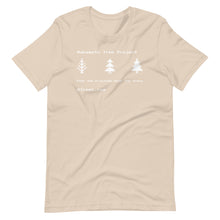 Load image into Gallery viewer, Bitcoin T-Shirt: &quot;Nakamoto Tree Project - Stop the printing. Save the trees&quot;
